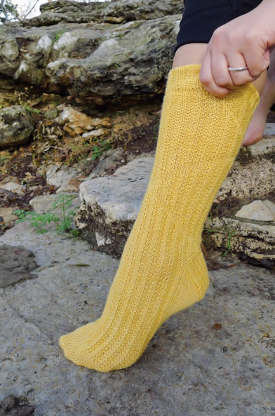 Twelfth Night Yellow Socks
